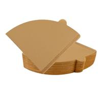 Cone Coffee Filters Size 02, 200 Count Unbleached Natural Brown V02 Disposable Coffee Filter Paper, Premium 2-4 Cups Tear-Resistant Cone Filters with Side Tabs for V60 Pour Over and Drip Coffee Makers