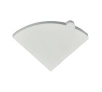 Cone Coffee Filters, White, Natural Unbleached Paper,100 Pcs,1-2 Cups,01