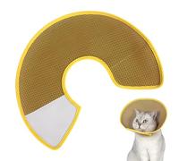 Cone Collar For Cats - Breathable Elizabethan Pet Collar | Postoperative Cooling Anti-Amid Neck Protector | Soft Woven Cloth, Adjustable Sticker Fit, Retriever