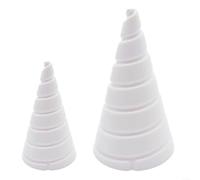 Cone Fibonacci Coil Gardening Tool Set, 2 PCS PP Wire Winding-Jig Fixtures for Copper Wire, Large & Small Sizes, Electric Gardening Antenna Crafting Accessory for Plant Growth Enhancement(small+large)