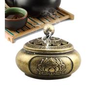 Cone Incense Holder, Stick Incense Burner,Flower Shaped Antique Cone Spool Incense Burner Censer | Tiny Censer Bowl Home Decoration for Bathroom, Ceremony, Cleaning, Temple