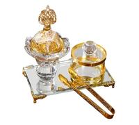 Cone Incense Holder,Vintage Middle Eastern Meditation Incense Burner with Tong | Zen Decor Meditation Yoga Spa Tools for Tabletop Centerpiece Offices Living Room Tea House