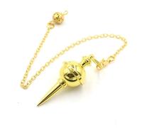 Cone Metal Pendulum Dowsing Necklace Accessories, Home Decorations Spiral Witch Pendulos Pendulum