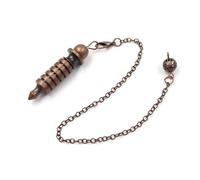 Cone Metal Pendulum Dowsing Necklace Accessories, Home Decorations Spiral Witch Pendulos Pendulum