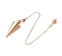 Cone Metal Pendulum Dowsing Necklace Accessories, Home Decorations Spiral Witch Pendulos Pendulum