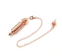 Cone Metal Pendulum Dowsing Necklace Accessories, Home Decorations Spiral Witch Pendulos Pendulum