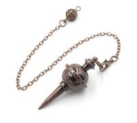 Cone Metal Pendulum Dowsing Necklace Accessories, Home Decorations Spiral Witch Pendulos Pendulum
