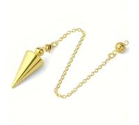 Cone Metal Pendulum Dowsing Necklace Accessories, Home Decorations Spiral Witch Pendulos Pendulum