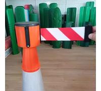 Cone-Mounted Retractable Belt Barrier 2/3/5 M Retractable Traffic Ctopper Tape for Blocking Traffic and Pedestrian Areas/a/3.0M(9.8Ft)