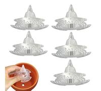 Cone Netting Breathable Pad, 5-Piece Plant Inserts For Pots, Reusable Hydrophobic Mat, Drainage Screens, Gardening Accessory For Indoor Outdoor Patio Backyard Farm Balcony Greenhouse Cactus Vegetable