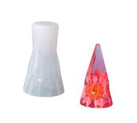 Cone Rings Holder Resin Mold Pyramid Epoxy Resin Casting Mold for Rings Stand Holder Rings Jewelry Display Stand
