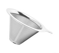 Cone Shape Stainless Steel Coffee Strainer Funnel Companion for Your Morning Brew Rituals (S)