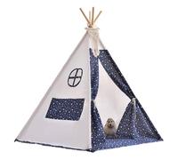 Cone-shaped Childrens Tent Indoor Playhouse 120x120x160 Cm Peach Skin Canvas Material With Felt Ball Star Light Decoration