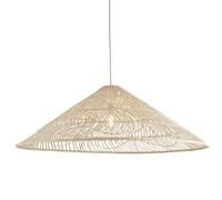 Cone Shaped Rattan Easy Fit Pendant Shade Natural