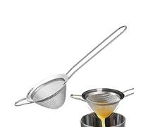 Cone Strainer, Small Cocktail Strainer, Fine Mesh Strainer, Stainless Steel Tea Strainer with Long Handle, Small Conical Mesh Strainer for Cocktails, Coffee, Rust Proof and Easy To
