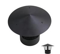 Cone Top Chimney Cap Flue Cover, himney Vent Cover for Rain Protec, Stainless Steel Chimney Rain Cap, House Exhaust Roof Cap Mesh(200mm/7.9 inches;)