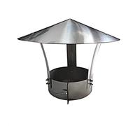 Cone Top Chimney Cap with Screen, Chimney Cowl Cap Galvanized Iron, Round Roof Rain Cap,Chimney Cowl Cap, Practical Tool Chimney Cowl Cap(D9cm*25cm/3.54in*9.84in)