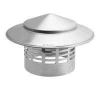 Cone Top Chimney Cap with Screen, Cone Top Chimney Cap,Chimney Cowl Stainless Steel,Round Roof Rain Cap,Metal Chimney Cowl with Bird Guard(16cm/6.29(in))