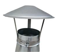 Cone Top Chimney Cap with Screen, Roof Rain Cap,Galvanized Rain Cap,Protector Cap Generic Cone Top Chimney Cap,Practical Tool Chimney Cowl Cap(D16cm/6.3in)