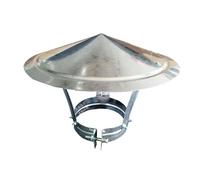 Cone Top Chimney Cap with Screen, Roof Top Round Vent House Exhaust Roof Cap，Round Chimney Cowl，durable，for Ducting Ventilation Cap Rain Hat Hood Pipe Rain Cover Protector(D24cm*40cm/9.45in*15.75in)