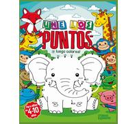 Conecta los Puntos de Animales: Libro de Actividades Infantil con Dibujos para Descubrir: Puzzles divertidos para niños de 4 a 10 años que estimulan coordinación, concentración y motricidad fina