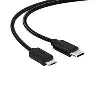 conecto 2.00 m USB C to Micro USB 2.0 Connection Cable, Data Cable and Charging Cable, Black