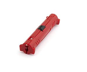 conecto Coaxial Wire Stripper, Universal for All Satellite Cable/Antenna Cables, Stripper Tool, Red
