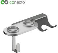 Conecto Hair Dryer Wall Mount Holder for Dyson Supersonic Gray Metal