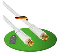 conecto SAT Antenna Cable Coaxial Cable Male to Male 5 m White