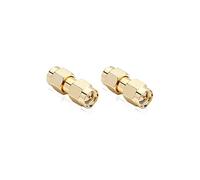 conecto SMA Adapter Coupler to Male with Pin Gold-Plated 2 Piece Set - For Changing Female to Male