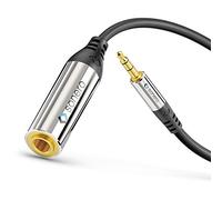 conecto Sonero® Premium Headphone Adapter, 0.20 m, 3.5 mm Jack Plug to 6.3 mm Jack Socket, Black