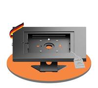 conecto Counter Mount for Tablet, with Lockable Steel Housing Tab A 10.1 (2019)/Tab A7/S6 Lite 10.4/10.5"/11, iPad 5/6/7/8/9, iPad Air 9.7"/10.5"/10.9"/iPad Air 9.7"/10.5"/11, Black