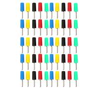 Conector de cable de PE de latón con conector tipo banana recto, fuerte conectividad, pin de 2 mm para maquinaria de soldadura, automóviles, instrumentos electrónicos, 10