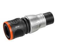 Conector stop Premium 1/2" - 5/8" Conexi?n: Manguera 13 mm (1/2") y 15 mm (5/8") A granel