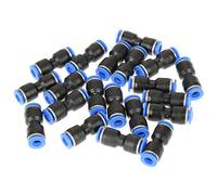 Conectores de empuje rectos neumáticos Accesorios de línea de aire 20 piezas Tubo de 6 mm OD 1/4 pulgada Alta presión Fácil instalación para sistemas neumáticos Material de PU