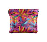 Coneflower Genesis Colorful Women's Leather Coin Purses Pouches Convenient Mini Cosmetic Case for Women, Coneflower Genesis colorful, One Size, Modern