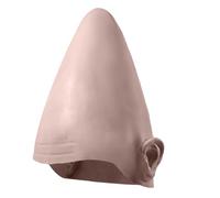 Conehead Cap - Conical Latex Skull, Attached Ear Design, Stretch Fit Comfort, Adult Teen Wear | Halloween Alien Character Accessory For Family Theme Parties Cosplay Events Size Fits Mo
