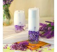 Conelist 1lb Lavender Scented Pearled Candle Sand Wax Set Customized Powder Making Candles Refill Kit Palm Wax All Natural Non Toxic with 10 Wicks for Graduation Thank You Teacher Gifts DIY Making