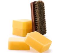 Conelist Football Prep Kit with 4 Wax Bars and 1 Brush, Leather Football Mud and Accessories Game Ball Mudding Kit for Youth Players Adults