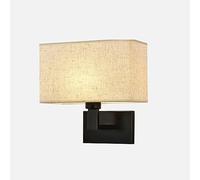 CONERY Fabric Wall Sconce Soft Light Wall Mount Light Fixture Bedside Wall Lamp Rustproof Iron Wall Mounted Lights Home Deco Lighting Fixtures Living Room Bedroom Wall Sconces Classic Headboard Lamps