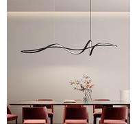 CONERY LED Irregular Pendant Light Long Wrap Around Luminaire LED Iron Hanging Lamp Dimmable Hanging Light Fixtures Long Fixture Illumination Romantic Droplight Adjustable Suspension Lighting Wire Lig