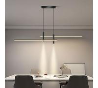 CONERY Linear Chandelier 3000-6000K Creative Pendant Lamp Minimalist LED Hanging Lamp Modern Home Decor Iron LED Indoor Lighting Dimmable Suspension Lighting For Living Room Bedroom Conference Room