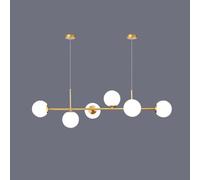 CONERY Modern E27 Globe Chandelier Adjustable 6 Lights/8 Lights Pendant Light Fixture Nordic Glass Semi Flush Mount Hanging Light For Dining Room Hallway Bedroom Foyer Living Room Kitchen