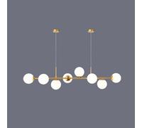 CONERY Modern E27 Globe Chandelier Adjustable 6 Lights/8 Lights Pendant Light Fixture Nordic Glass Semi Flush Mount Hanging Light For Dining Room Hallway Bedroom Foyer Living Room Kitchen