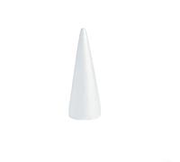 Cones, Foam Cones, Craft Supplies for DIY Painting, Christmas Tree Centerpiece, Floral Arrangement Props, White Polystyrene Cone for Kids School Home Projects, 1 Pack(30cmX11.5cm)