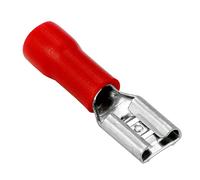 Conext Link QDVF-187R25 Vinyl Quick Disconnect Terminal Female 25 Pack (0.187", Red 22-18 Gauge)