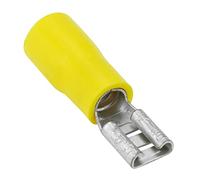 Conext Link QDVF-187Y25 Vinyl Quick Disconnect Terminal Female 25 Pack (0.187", Yellow 12-10 Gauge)