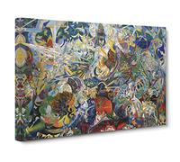 Coney Island By Joseph Stella Canvas Print | Gallery Wrapped 30mm Frame Wall Art | 20x14 inches | Ready to Hang | Classic Picture | Living Room Bedroom Lounge Office