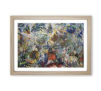 Coney Island by Joseph Stella Framed Print | A2 Oak Framed Wall Art | Ready to Hang | Modern Landscape Picture | Living Room Bedroom Lounge Office