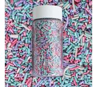 Confect Custom Rainbow Sprinkles - Candyland Jimmies Mix - Vibrant Multicolor Edible Toppings for Cakes, Cupcakes & Desserts - Nut-Free, Soy-Free, Dairy-Free, Palm Oil-Free - 4.2 Oz